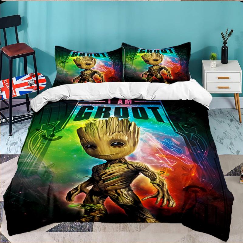 Gr-oot Valentine's Day 3PCS Bedding set,Ideal for 1pc Duvet Cover And 2pcs Pillowcases Perfect for Fan gift,Ideal for Bedroom, Dormitory