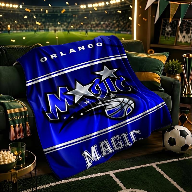 Orlando Basketball Team Blanket Lightweight Flannel Bedding Blanket Perfect for Travel, Camping, Living Rooms, Offices, Sofas, Fan Christmas Gift