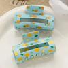 2Pcs Fruit Pattern Fun Hair Claw Clip,Summer Cute Fruit Hair Clip Jewelry for Women/Girls,Large Hair Claw Clip for Women