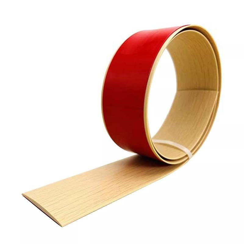Durable Pvc Transition Strip For Seam Concealment Self Adhesive Design For Modern Home Decor In Bathrooms Living Rooms And Sports Areas