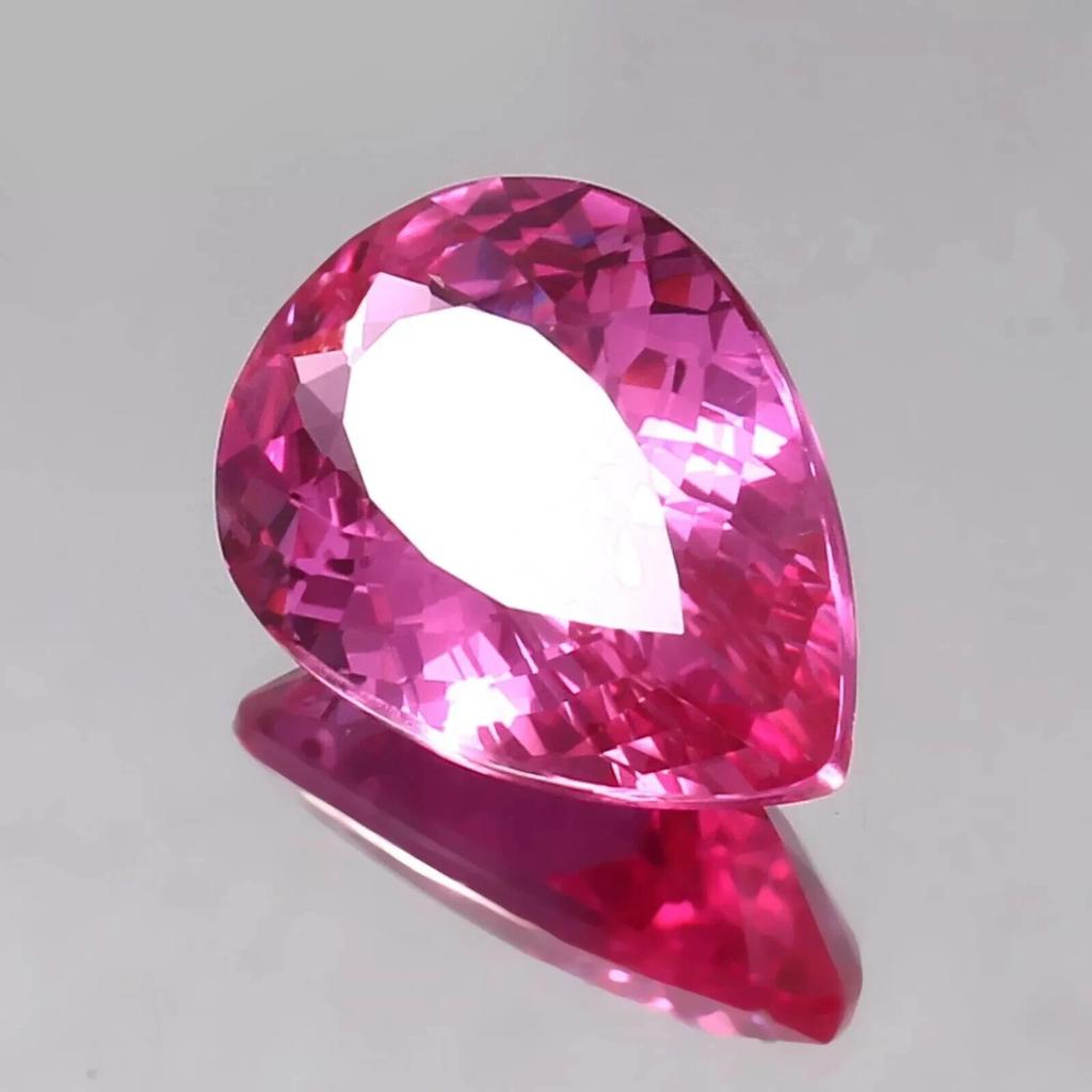 Natural Pink Ceylon Sapphire Pear Cut 10-12 Ct Flawless Certified Gemstone