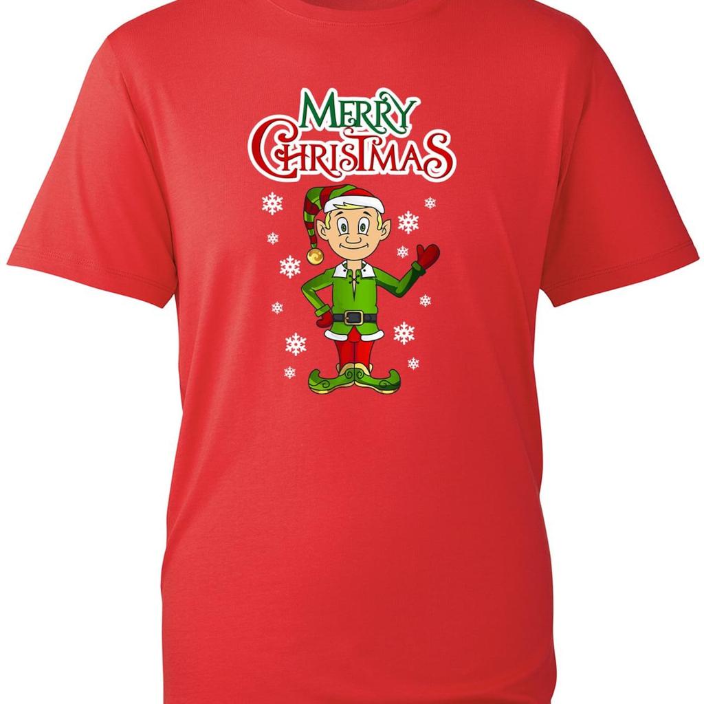 Christmas Elf T-Shirt,Merry Christmas Elf Shirt,Unisex Gifted Elf ,Elf Red Tee Unisex T-Shirt