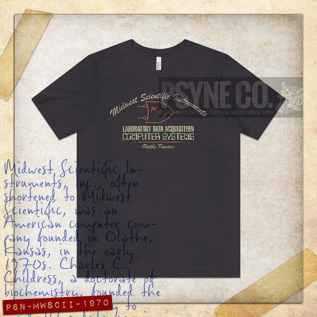 Midwest Scientific Instruments 1970 Vintage Men s T shirt S
