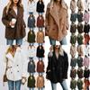 Luxuriös Weicher Damen Teddybär Faux Fur Fleece Wintermantel Cardigan Jacke