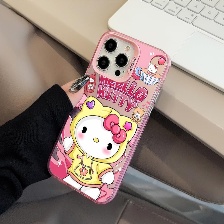 

Cover Case for iPhone 11 16 16Pro 13 15 Plus 13Pro 16e 12 14 Pro MAX Cartoon Hello Kitty Cat iPhone 13