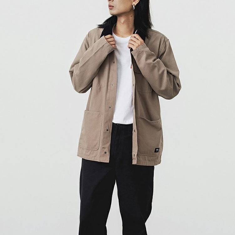 Vans Utility Multi-Pocket Outdoor Casual Jacket Men Jackets Khaki VN0A3WF1H3G