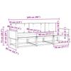 Outdoor Sofa Set with Cushions 3 Pcs Natural and Light Grey