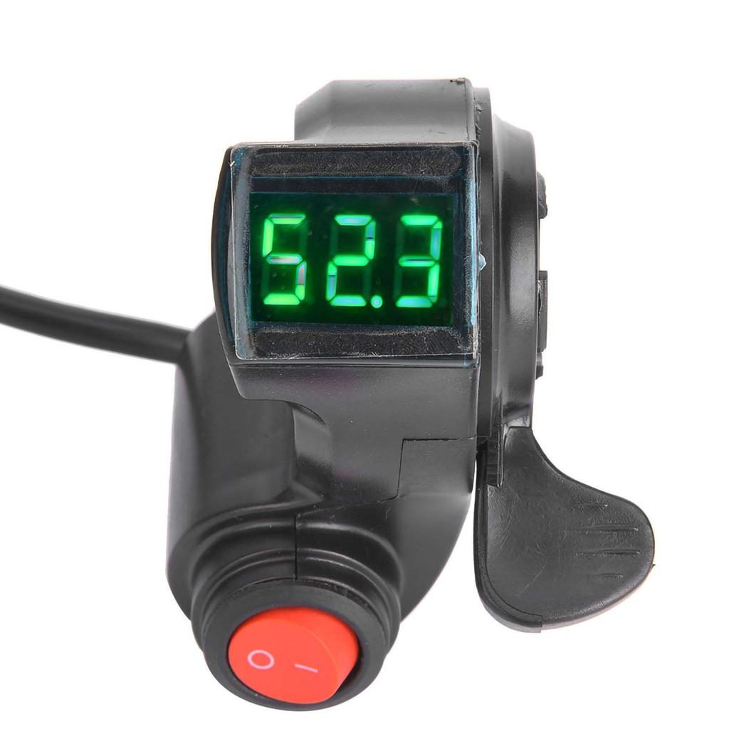 E?Bike Thumb Throttle LCD Display Digital Battery Voltage Power Switch for Electric Vehicle