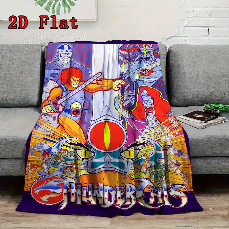 ThunderCats 2D Flat Pattern Flannel Blanket High Quality All Seasons Warmth and Comfort Perfect for Christmas Gifts.MMT0918094