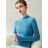Women's Slim Fit Cashmere Sweater - Half-High Neck, 100% Pure Cashmere, Seamless, Versatile Autumn/Winter Base Layer