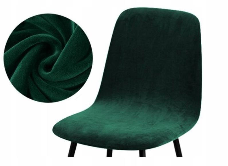 Scandinavian Chair Cover Green Velvet
