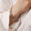 ozel Cubic Pave Waterdrop Pearl Bracelet PB144B