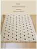 Tapis épais antidérapant en polypropylène pour table de chevet de chambre nordique moderne