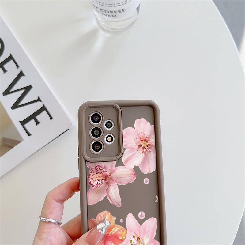 Lily Flower Case For Samsung Galaxy S21 S22 Ultra S21 Plus S20 FE A31 A51 A71 A53 A33 A73 A23 A50 A30 A70 A32 A72 A13 A04 A04E