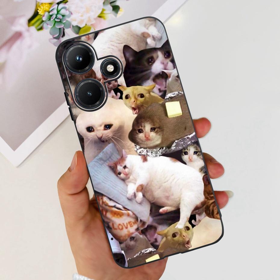 Cute Phone Case For Infinix Hot 30i Hot30 30 Play NFC 2023 Soft Silicone TPU Back Cover For Infinix Hot30i Hot 30 30Play