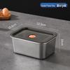 Stainless Steel Rectangular Food Storage Box with Lid