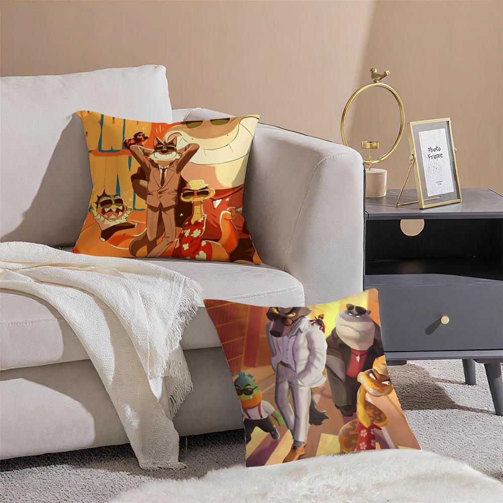 TThe Bad Guys Cushion Cover Throw Pillow Cover Hidden Button Durable Polyester Chair Cushion