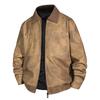 Herren PU-Lederjacke mit Stehkragen, Slim Fit Motorradjacke, Vielseitiges Oberteil
