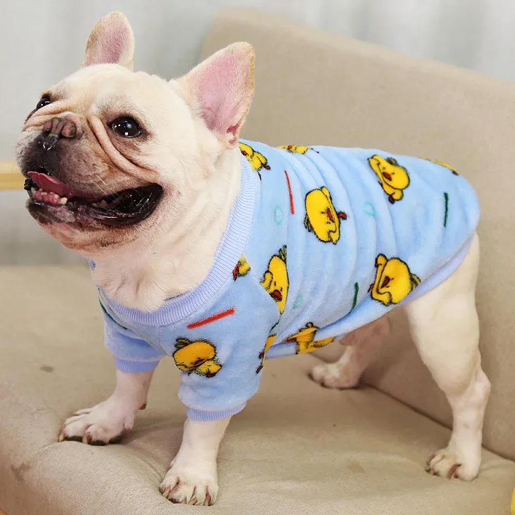 Autumn Winter Warm Puppy Fleece Clothes for Small Dogs Cats Soft Cozy Sweatshirts Chihuahua Spring Costume Yorkshire Pug Jacket