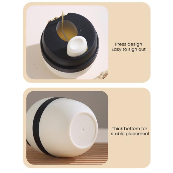 Niedlicher Panda Zahnstocherhalter Automatischer Pop-Up Zahnstocherspender Cartoon Panda Form Zahnstocher Aufbewahrungsbox für Küchen Tischzubehör