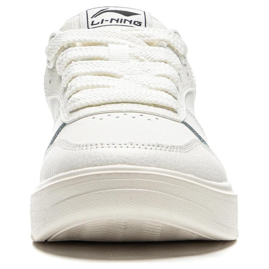 Li Ning Cloud Sky Versatile Thick Sole Height Increasing Non Slip Wear Resistant Breathable Low Top Skate Shoes Women Sneakers White Black AGCU320-4