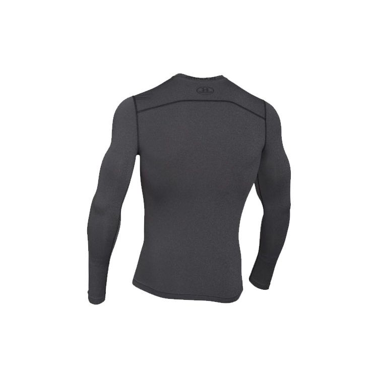 Under Armour Mens HeatGear Compression Sports Training Top Men Tops Charcoal-Grey 1265650-090