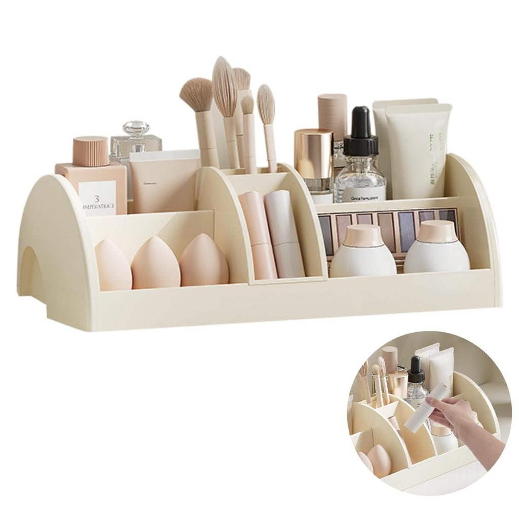 Letics Cosmetic Storage Lotion Storage Large Tabletop Box, Makeup, Cosmetics, Skincare, Rack, Case, Capacity,
