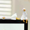 Mini Mini Duck Ornament Computer Display Duck Figurine Car Center Console  Ornament  Gift Idea