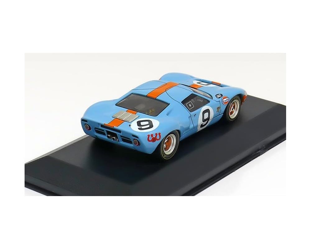 IXO Ford GT40 1/43 Scale Diecast Model Gulf 24 Hours of Le Mans 1968 Rodriguez, Bianchi Winning Car No.9