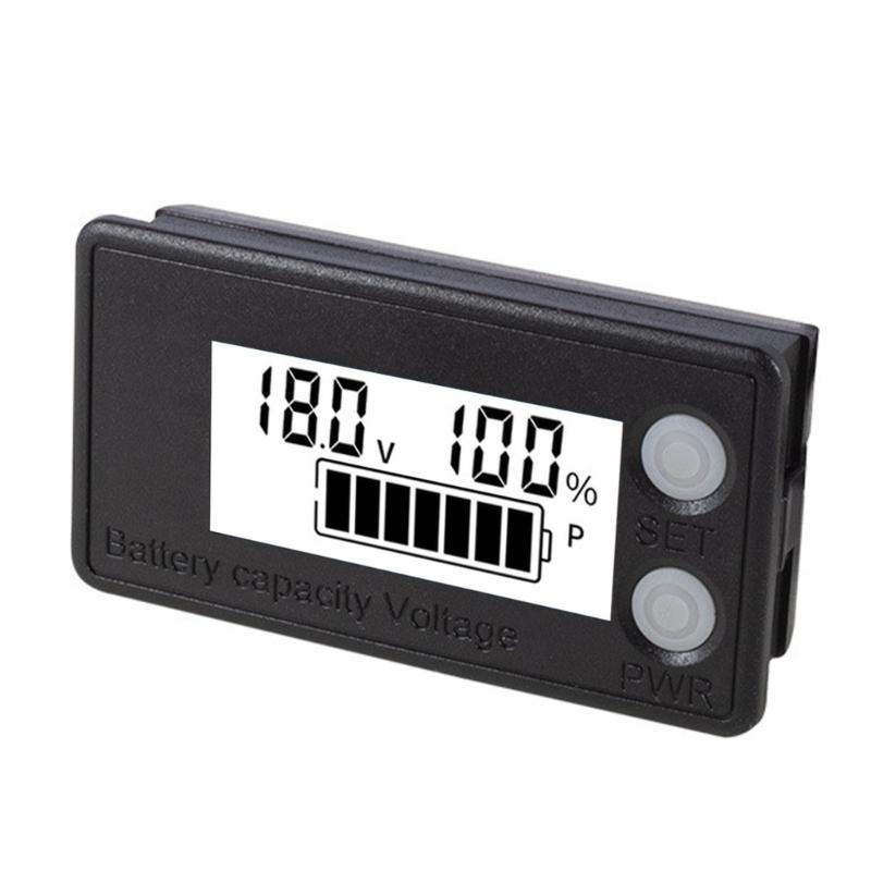 8V-100V Voltage Tester LCD Digital Electricity Meter Acid Lithium LiFe Digital Voltmeter for Automotive Application