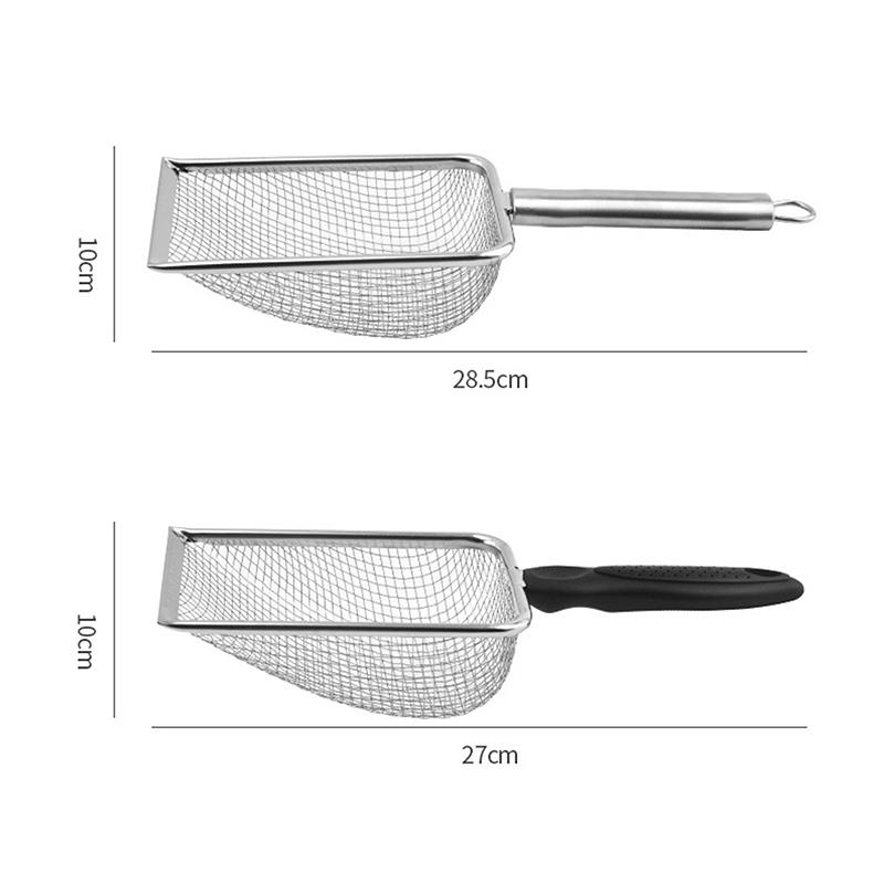 Pet Cleaning Tools Stainless Steel Feces Shovel Net Cat Litter Shovel Reptiles Lizard Sand Shovel Mesh Screen Fecal Spoon