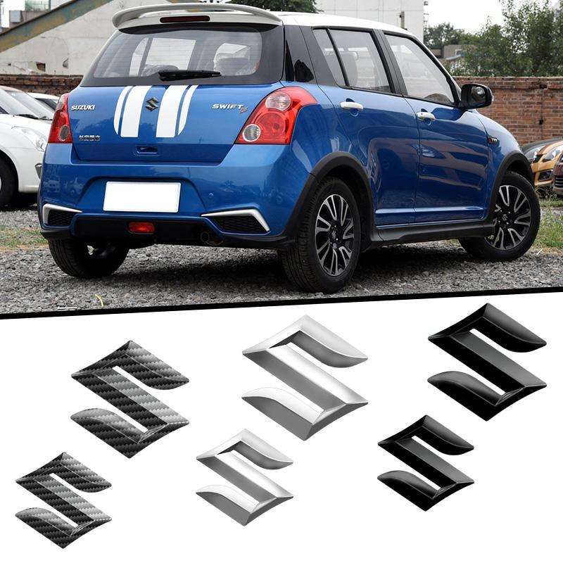 For Suzuki Swift SX4 Alto Baleno Jimny Grand Vitara ABS Car Hood Front Grille Emblem Rear Trunk Logo Badge Sticker Accessories