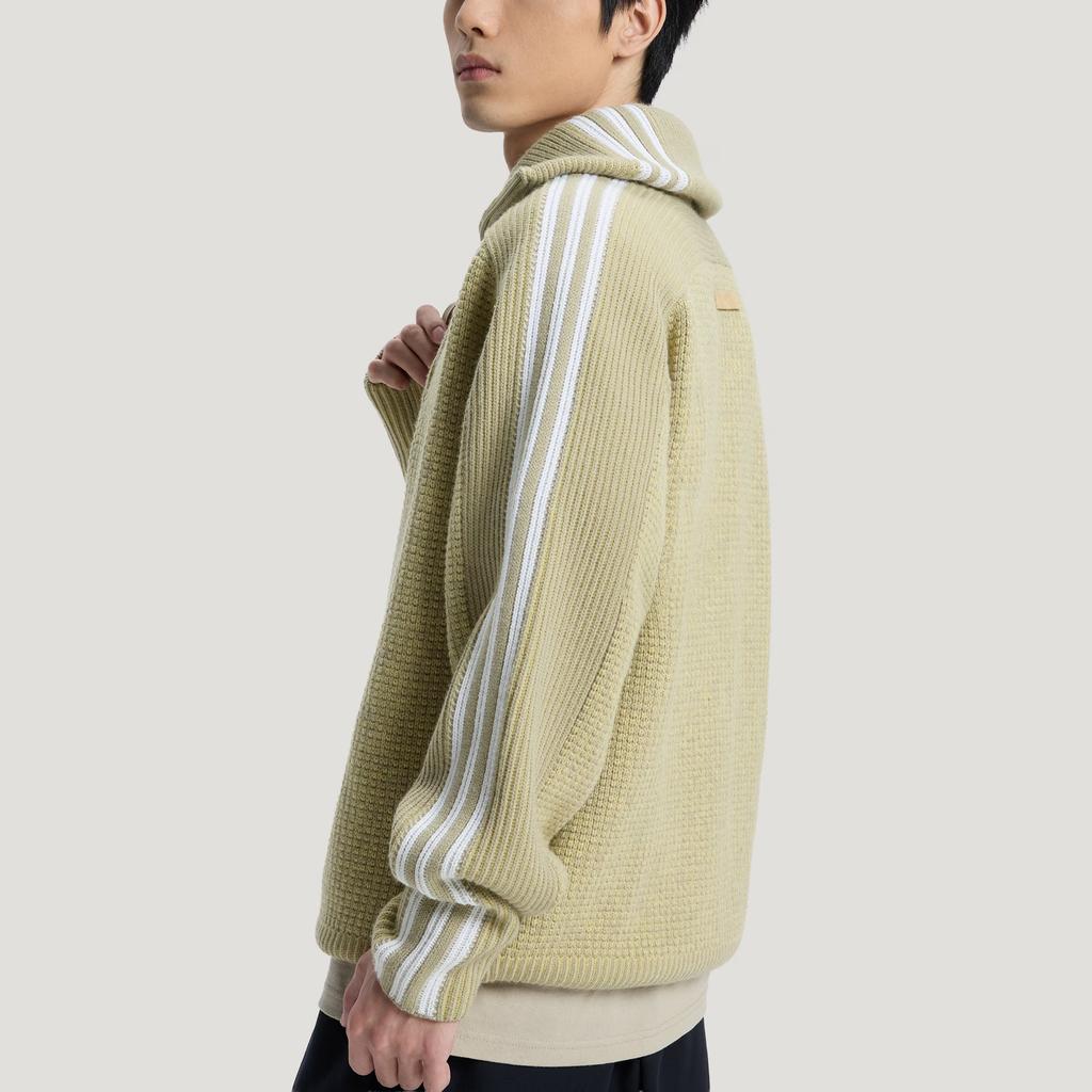 Adidas Originals Premium 3S Knitwear Sweatshirt Half-Zip Sports Knit Sweater Unisex Sweatshirt KS5341