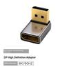Right Angle DP 1.4 Adapter DisplayPort Male to Female 90 Degree Connector for Home Office PC Laptop Monitor Connection