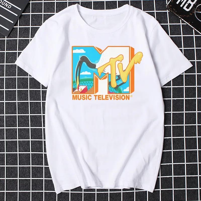 Mtv Music Television Graphic Tshirt Women Funny Unisex Clothing Fashion Hip Hop Tv T Shirt Plus Size 100Cotton Unisex Tshirt
