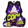 Set di Zaini alla Moda con Grafica di Squalo 1/2/3/4/5 PZ | Perfetto per la Scuola e le Avventure Quotidiane