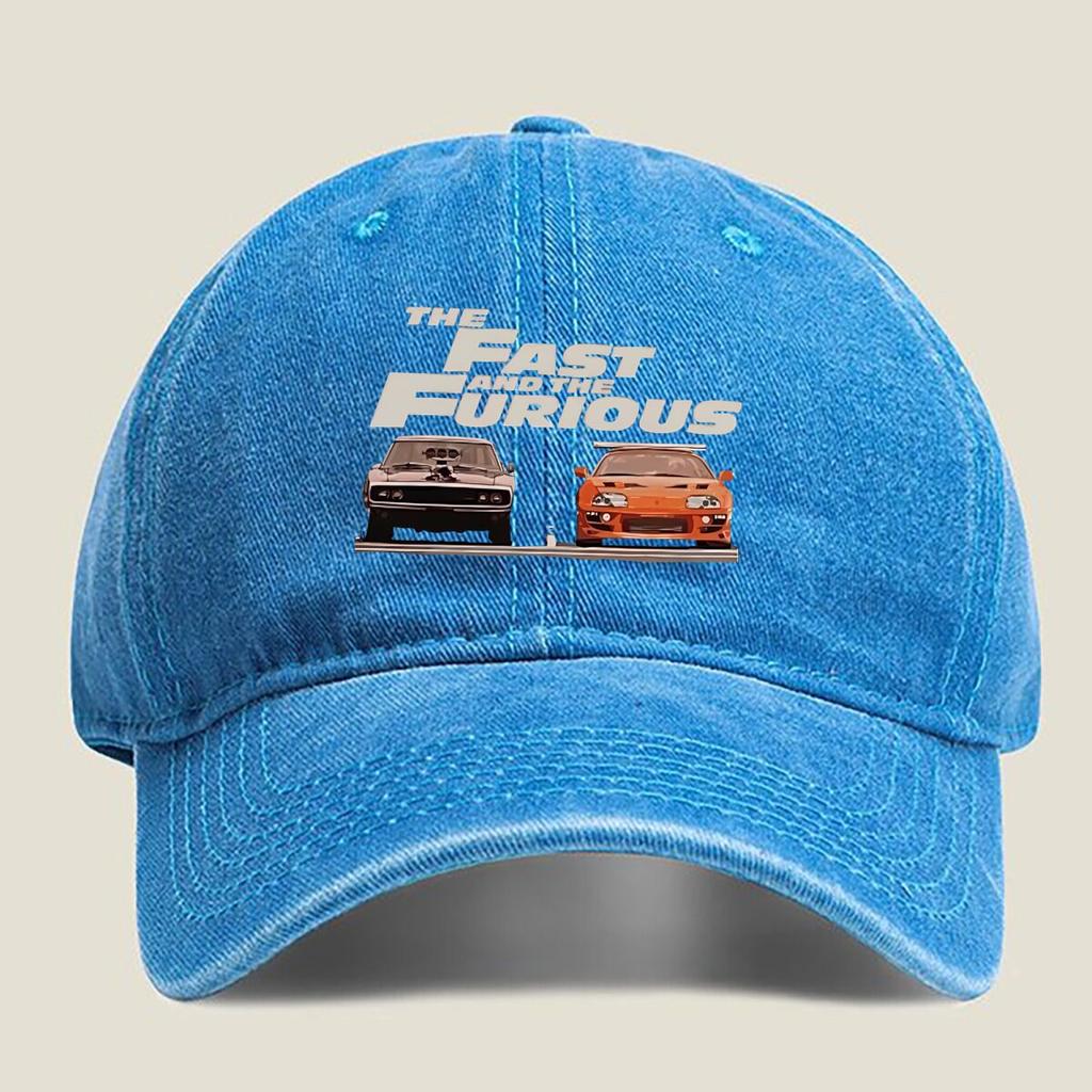 Fast & Furious Racing Fashion Washed Baseball Cap Outdoor For Womens Unisex Female Beach Dad Hat Hip Hop