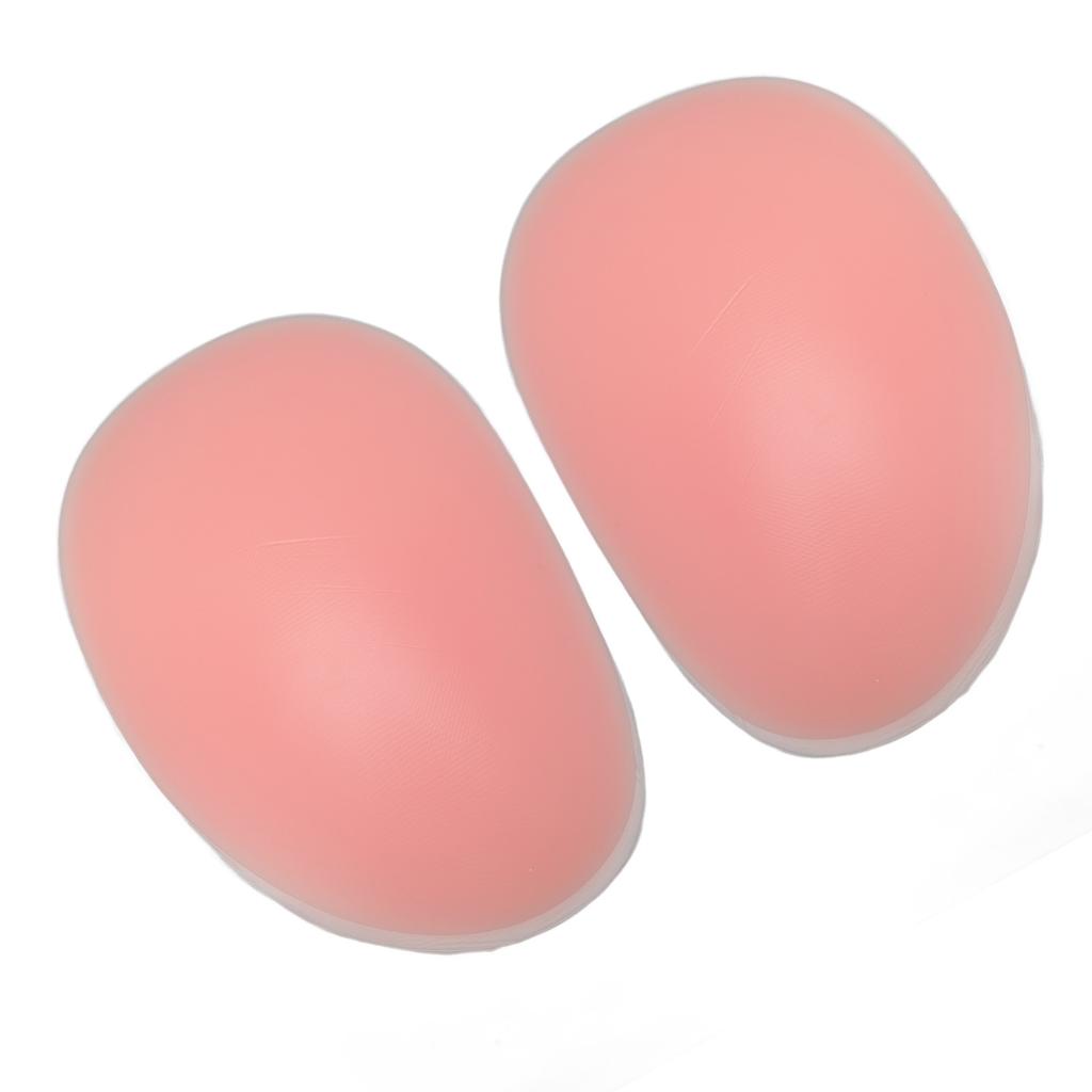 1 Par Silikon Rumpkuddar Tunna Kanter Avtagbar Vaddering Rumpinlägg för Kvinnor Rosa