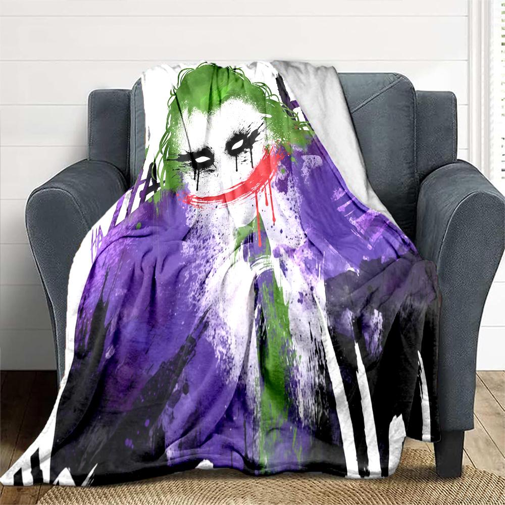 Joker Flannel Blanket, High quality Comfortable for All Seasons, Home Decor, Warmth and Comfort