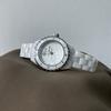 Camellia Watch New Women's White Ceramic Light Luxury Women's Small Fragrance Style Women's Watch