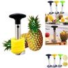 Ananas-Entkerner und -Schneider aus Stahl mit einfach zu bedienendem Schäler für Obstliebhaber**