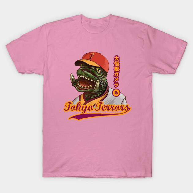 T Shirt Women Gamera Kaiju Baseball Harajuku Print Kawaii Tshirt Summer Short Sleeve Female T-Shirt Top Tee