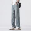 Tencel Jeans Men's Fashion Brand Straight Loose Loose Wide-leg Workwear Summer Thin Casual Ice Silk Long Pants
