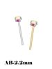 925 Silver Crystal Different Size Nose Studs Nose Piercing Body Jewelry Piercing Nez Pircing Nariz Joyería Corporal