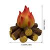 Resin Material Christmas Atmosphere Lamp Battery Powered Flame Glowing LED Night Light Modern Style Tabletop Decor