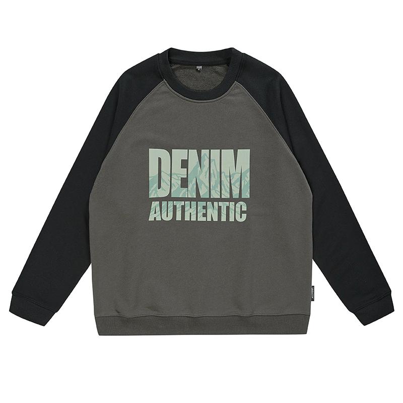 

Tide Brand Тяжелый свитер с застежкой на плече и круглым вырезом, мужской свободный свитер большого размера с американским принтом, повседневная куртка-пуловер Tide 4XL