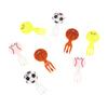 8Pcs Mini Football Sport Fruit Fork Cartoon Snack Cake Dessert Food Toothpick