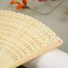 Retro Chinese Style Craft Fan All Bamboo Folding Fan Ancient Style Bamboo Fan Hanfu Dance Hollow Bamboo Fan