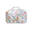 Runhui Cherry Secret Quilted Makeup Bag – Large Capacity, High-End Feel, Fruit Pattern