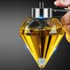 Simple Glass Oil Jugs Glass Oil Vessel Diamond Shaped Essential Tool Practical